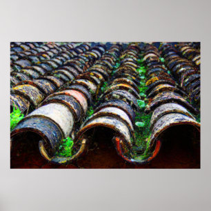 Tiled Roofing Poster