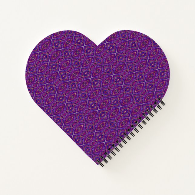 Tiled Scribbles | Heart Notebook (Back)