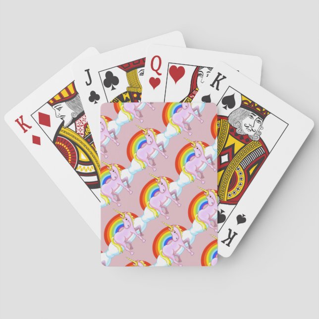 Tiled Unicorn Playing Cards (Back)