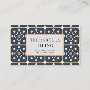 Tiler Tiling Geometric Pattern Business Card