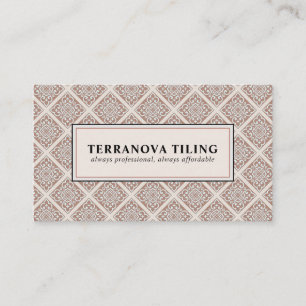 Tiler Tiling geometric Pattern  Square Business Ca Business Card