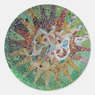 Tiles Classic Round Sticker