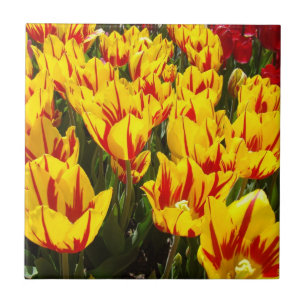 Tiles gift art Yellow Tulip Flowers Floral