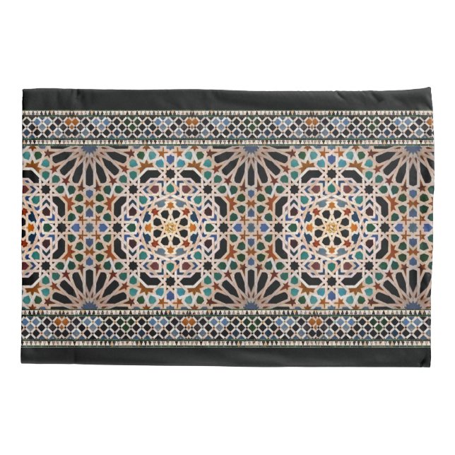 Tiles of the Alhambra Pillowcase (Back-Left)