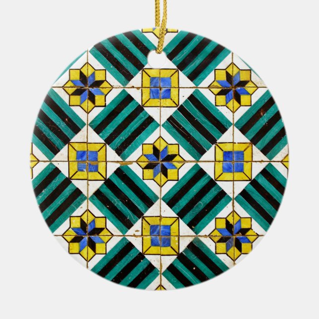 Tiles, Portuguese Tiles Ceramic Ornament (Front)