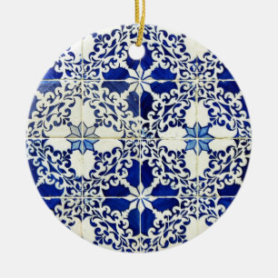 Tiles, Portuguese Tiles Ceramic Tree Decoration