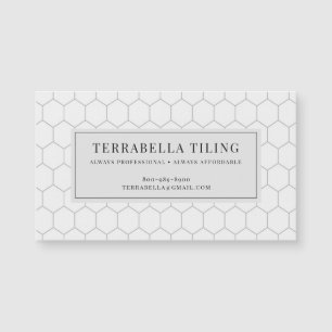 Tiling Flooring Hexagon Tile Pattern Magnetic Card