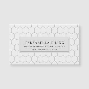 Tiling Flooring Hexagon Tile Pattern Magnetic Card