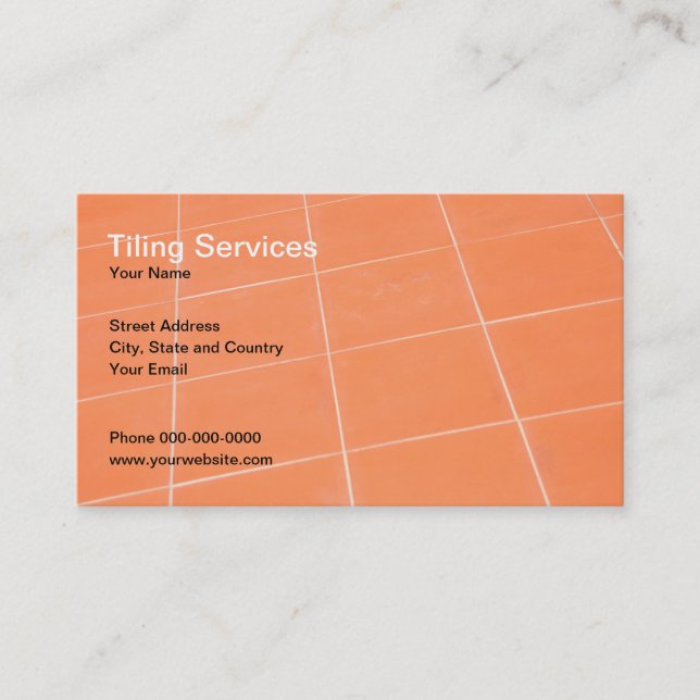 Tiling Services Business Card (Front)