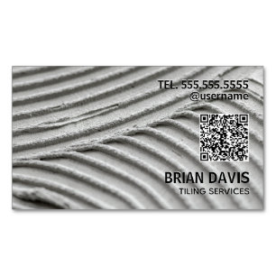 Tiling Services Tiler Custom QR Magnetic Business Card