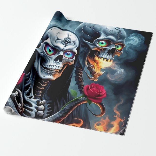 Till Death, Beyond Forever.  Wrapping Paper (Unrolled)