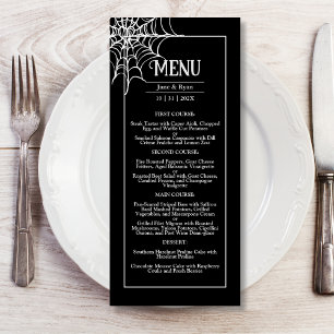 Till Death Black Gothic Dark Hallowedding Menu