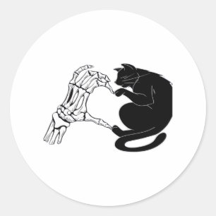 Till Death Cats Do Us Part Classic Classic Round Sticker