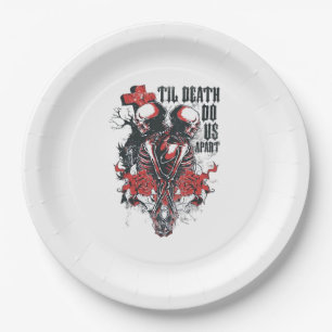 Till Death Do Us Apart Classic Paper Plate