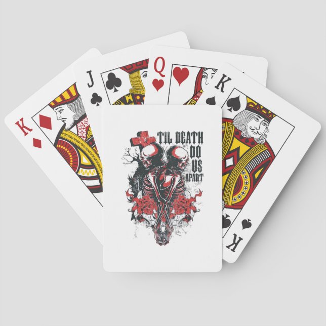 Till Death Do Us Apart  Playing Cards (Back)