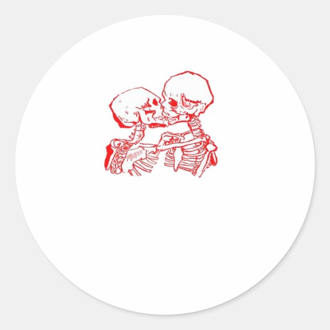 Till Death Do Us Apart (Red Transparent) Classic Round Sticker (Front)