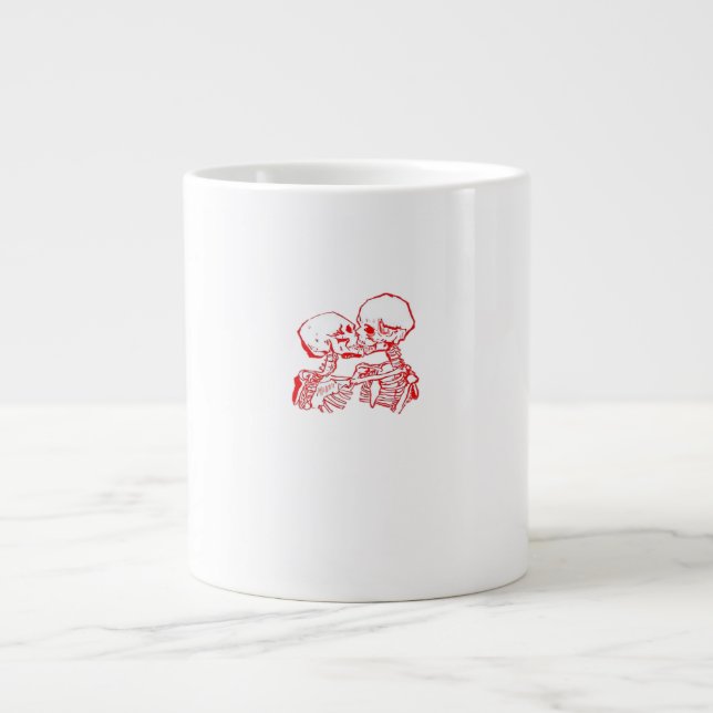 Till Death Do Us Apart (Red Transparent) Large Coffee Mug (Front)