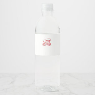 Till Death Do Us Apart (Red Transparent) Water Bottle Label