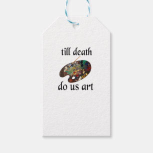 Till Death Do Us Art Funny Creative Design Gift Tags