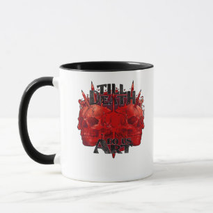 Till Death Do Us Art On White Classic Mug