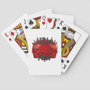 Till Death Do Us Art On White Classic Playing Cards