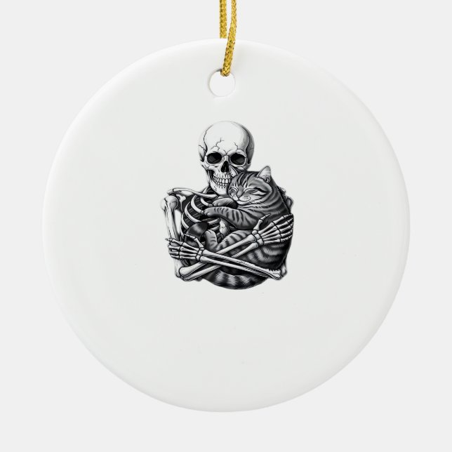 Till Death Do Us Classic & Quote Ceramic Ornament (Front)