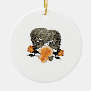 Till Death Do Us Funny Design For Halloween Ceramic Ornament