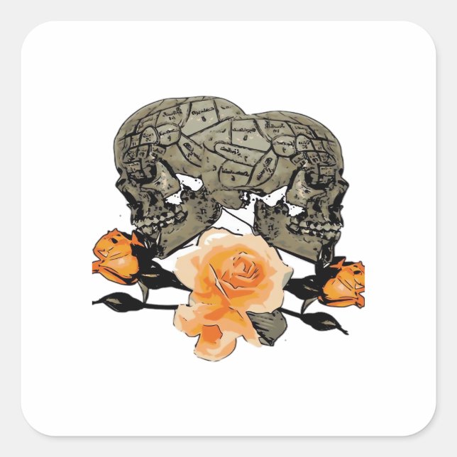 Till Death Do Us Funny Design For Halloween Square Sticker (Front)