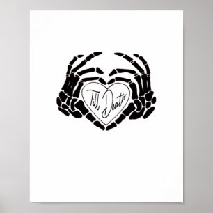Till Death Do Us Funny Design – Ghostly Love Vibes Poster