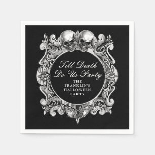Till Death Do Us Halloween Party Napkin