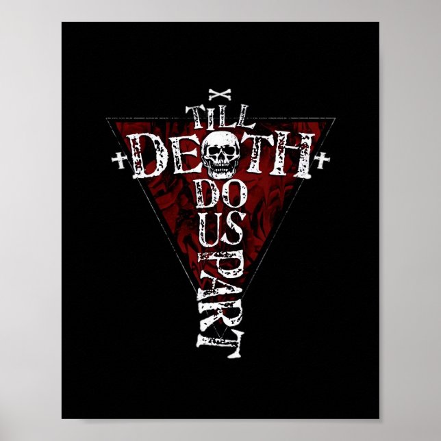 Till Death Do Us Part – Autumn Goth Aesthetic Poster (Front)