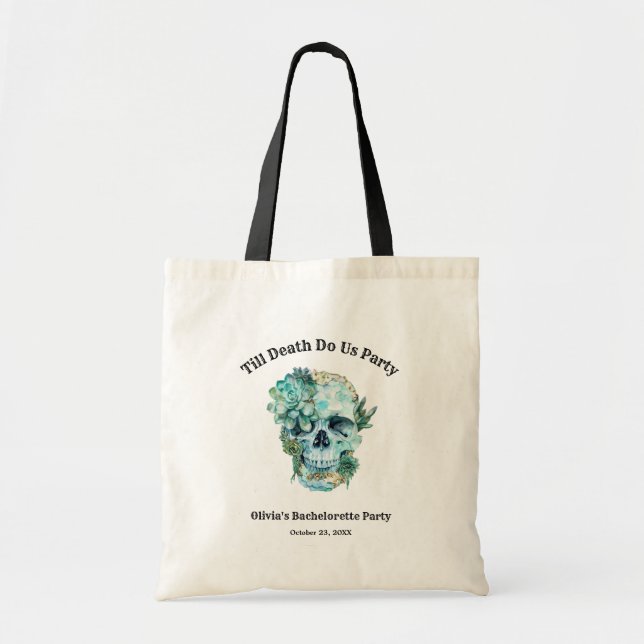 Till Death Do Us Part Bachelorette Party Tote Bag (Front)