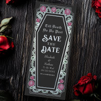 Till Death Do Us Part Black Goth Save the Date