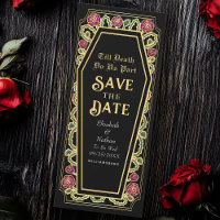 Till Death Do Us Part Black Goth Save the Date