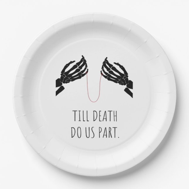 Till Death Do Us Part Boxy Paper Plate (Front)