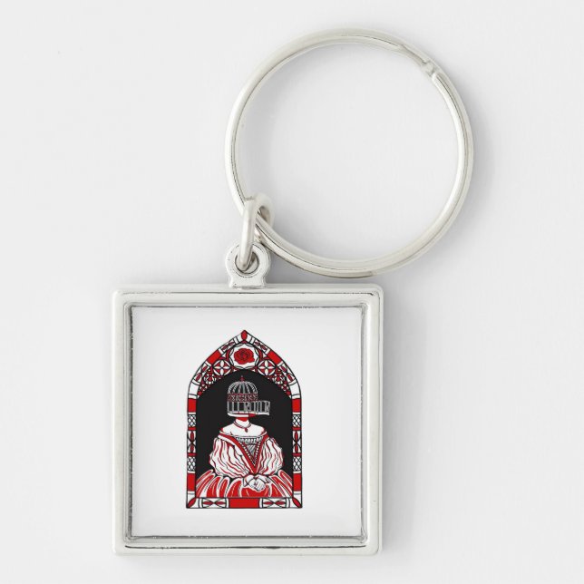 Till Death Do Us Part Caged Bird Classic Key Ring (Front)