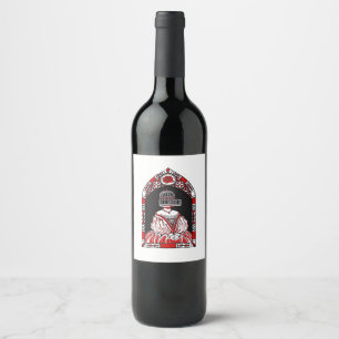 Till Death Do Us Part Caged Bird Classic Wine Label