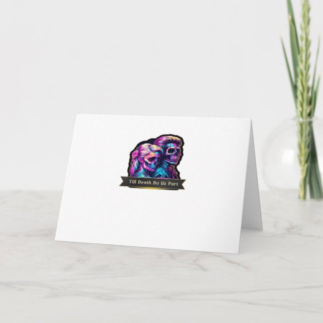 Till Death Do Us Part Classic – Autumn Gothic Vows Card (Front)