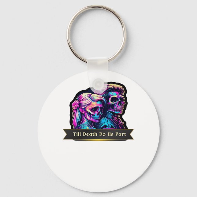 Till Death Do Us Part Classic – Autumn Gothic Vows Key Ring (Front)