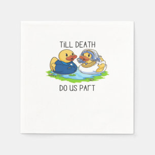 Till Death Do Us Part Classic – Autumn Love Story Napkin