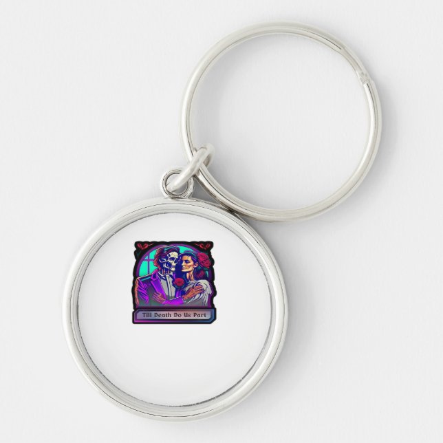 Till Death Do Us Part Classic – Basic Aesthetic Key Ring (Front)