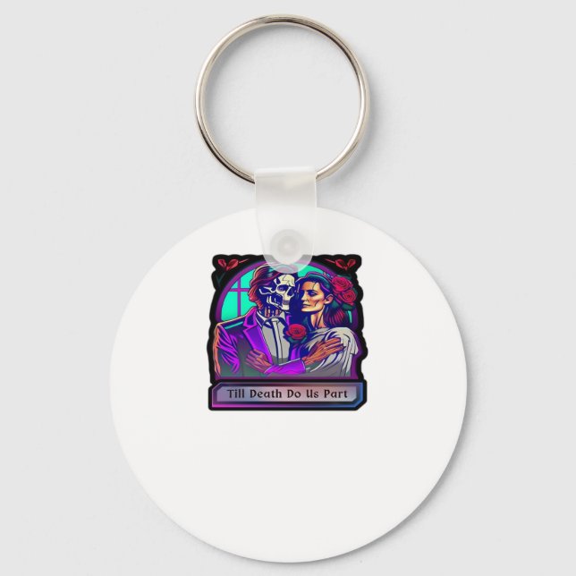 Till Death Do Us Part Classic – Basic Aesthetic Key Ring (Front)