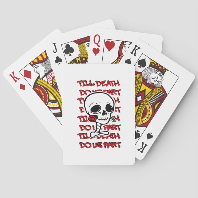 Till Death Do Us Part Classic – Basic Halloween De Playing Cards (Back)