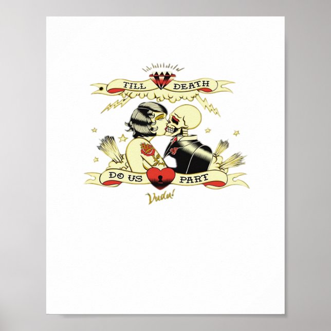 Till Death Do Us Part Classic Design For Halloween Poster (Front)