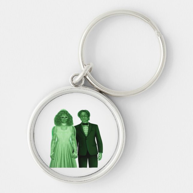 Till Death Do Us Part Classic Design Key Ring (Front)