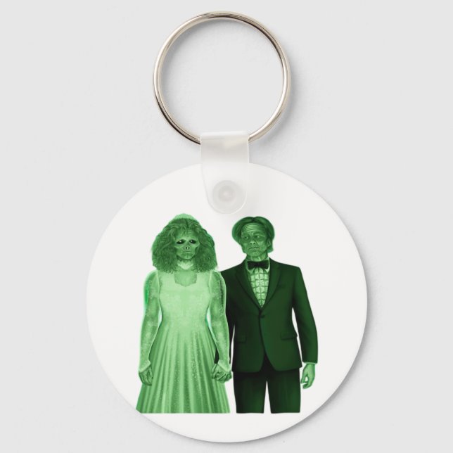 Till Death Do Us Part Classic Design Key Ring (Front)