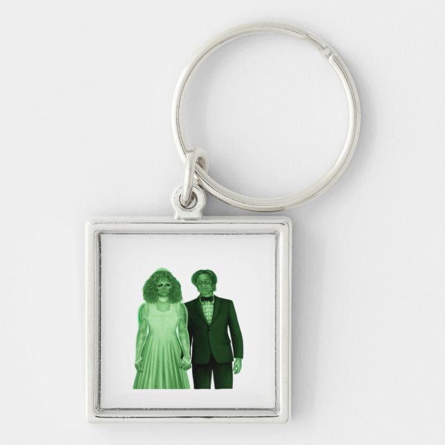 Till Death Do Us Part Classic Design Key Ring (Front)