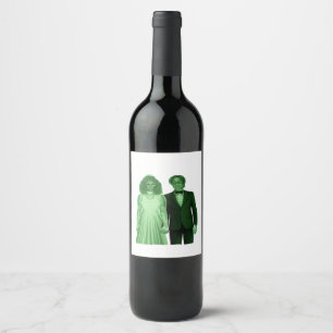 Till Death Do Us Part Classic Design Wine Label