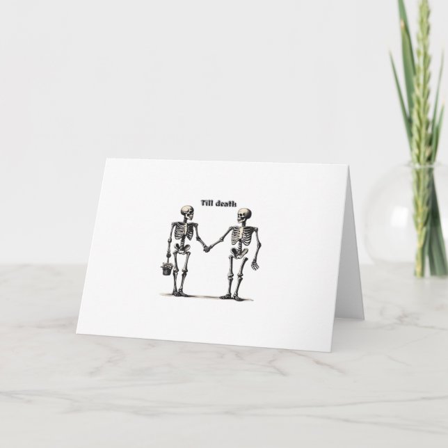 Till Death Do Us Part Classic – Funny Love Quote Card (Front)
