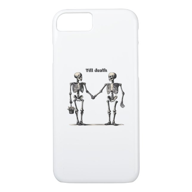 Till Death Do Us Part Classic – Funny Love Quote Case-Mate iPhone Case (Back)